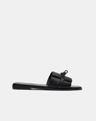 Hermes Oran Black Leather, 36