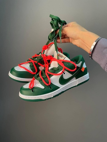 Кросівки Nike SB Dunk x Off White Pine Green 8376 фото