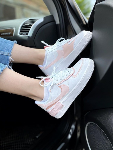 Кросівки Nike Air Force 1 SHADOW White Pink 435 фото