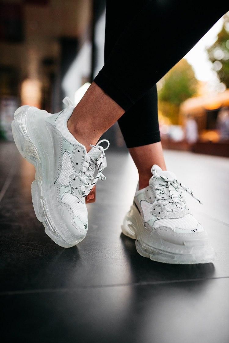 Кроссовки Balenciaga Triple S Clear Sole White 3434 фото