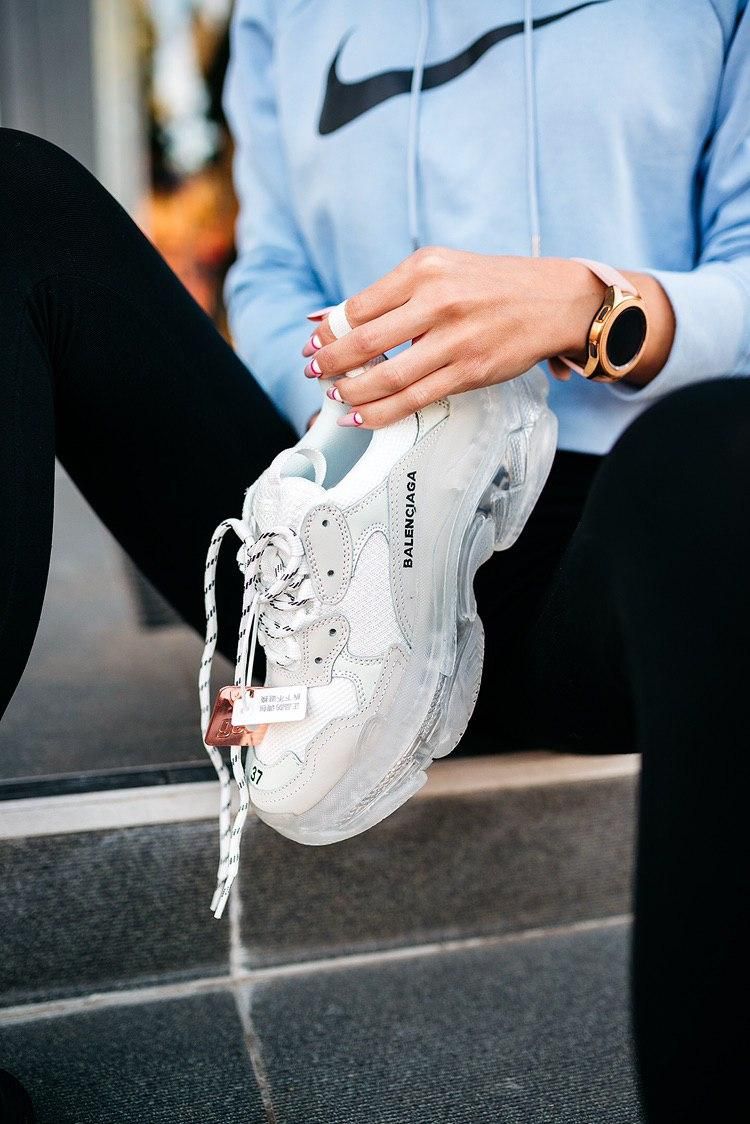 Кросівки Balenciaga Triple S Clear Sole White 3434 фото