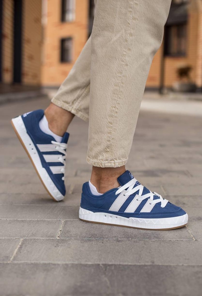 Кроссовки Adidas Adimatic Blue White 9238 фото