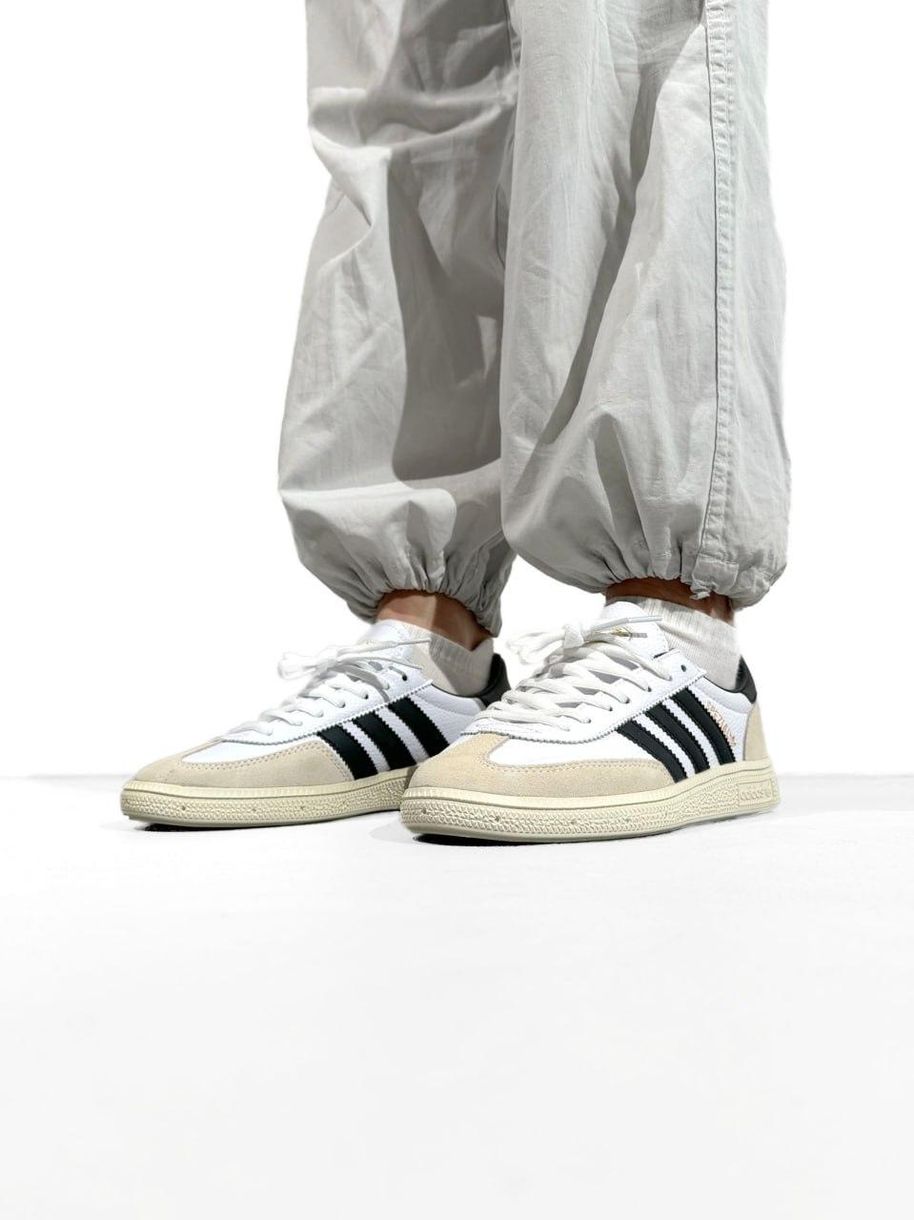 Кроссовки Adidas Spezial White Beige Black 10533 фото