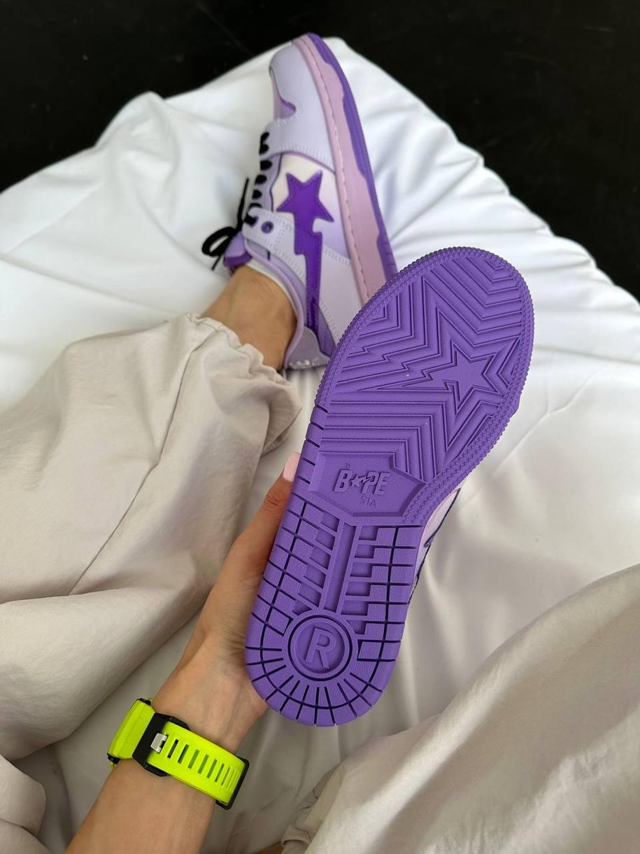 Кросівки BAPE STA SK8 Purple 9180 фото