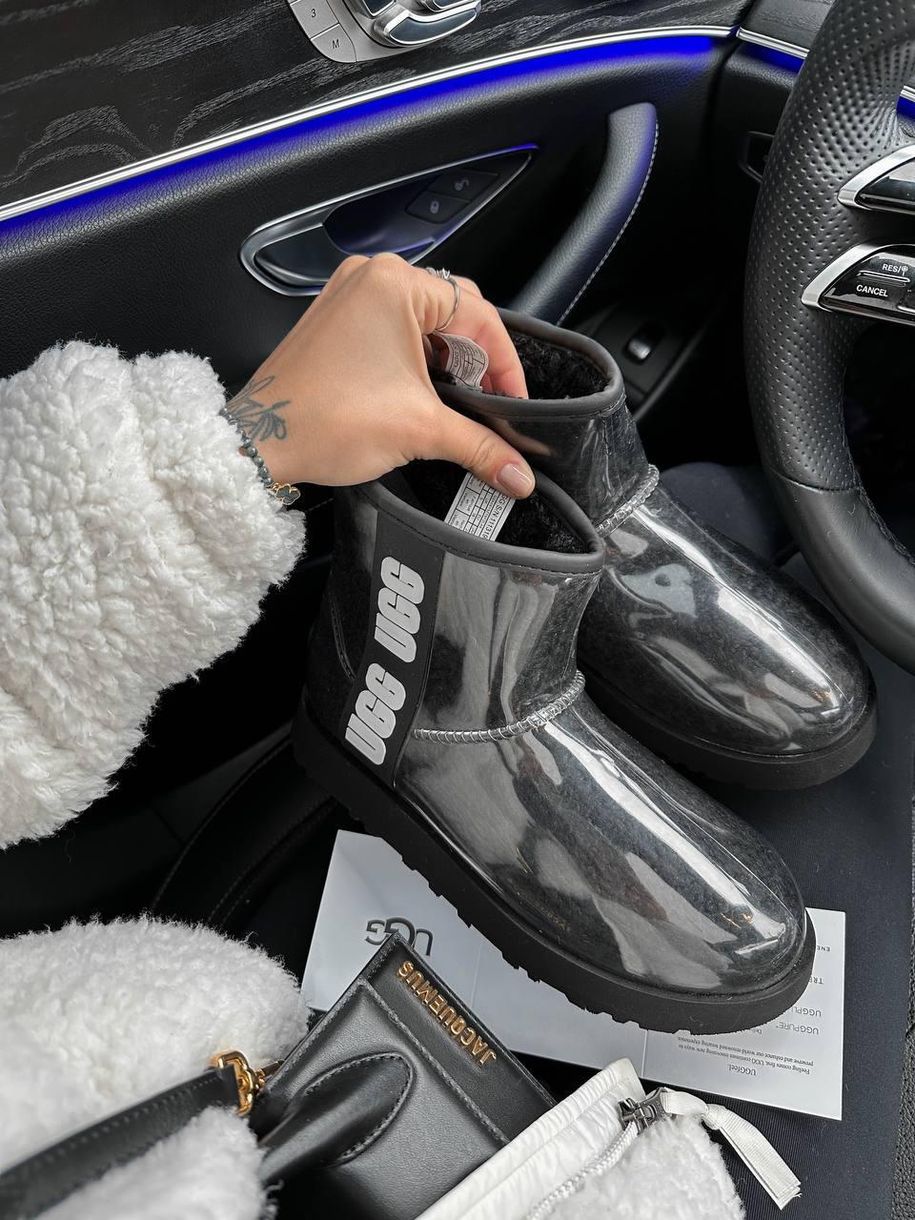 Зимние сапоги Ugg Classic Mini Clear Black PREMIUM 815 фото