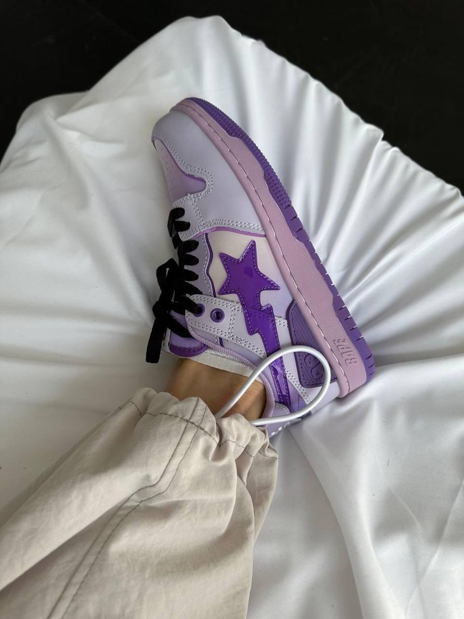 Кросівки BAPE STA SK8 Purple 9180 фото