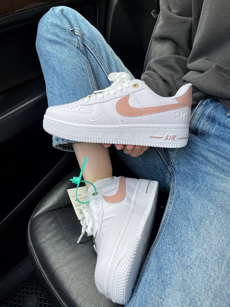 Кросівки Nike Air Force 1 White Pink v2 149 фото