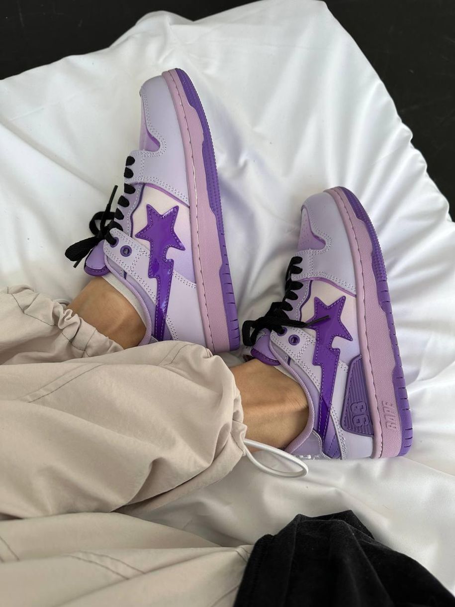 Кросівки BAPE STA SK8 Purple 9180 фото