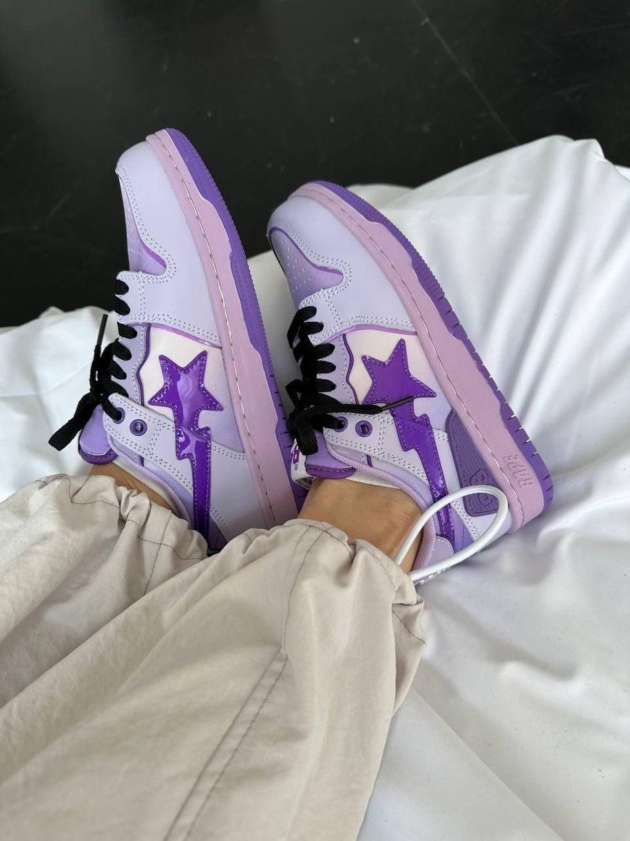 Кросівки BAPE STA SK8 Purple 9180 фото