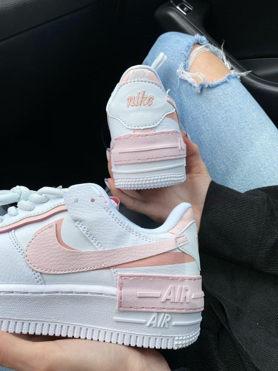 Кроссовки Nike Air Force 1 SHADOW White Pink 435 фото