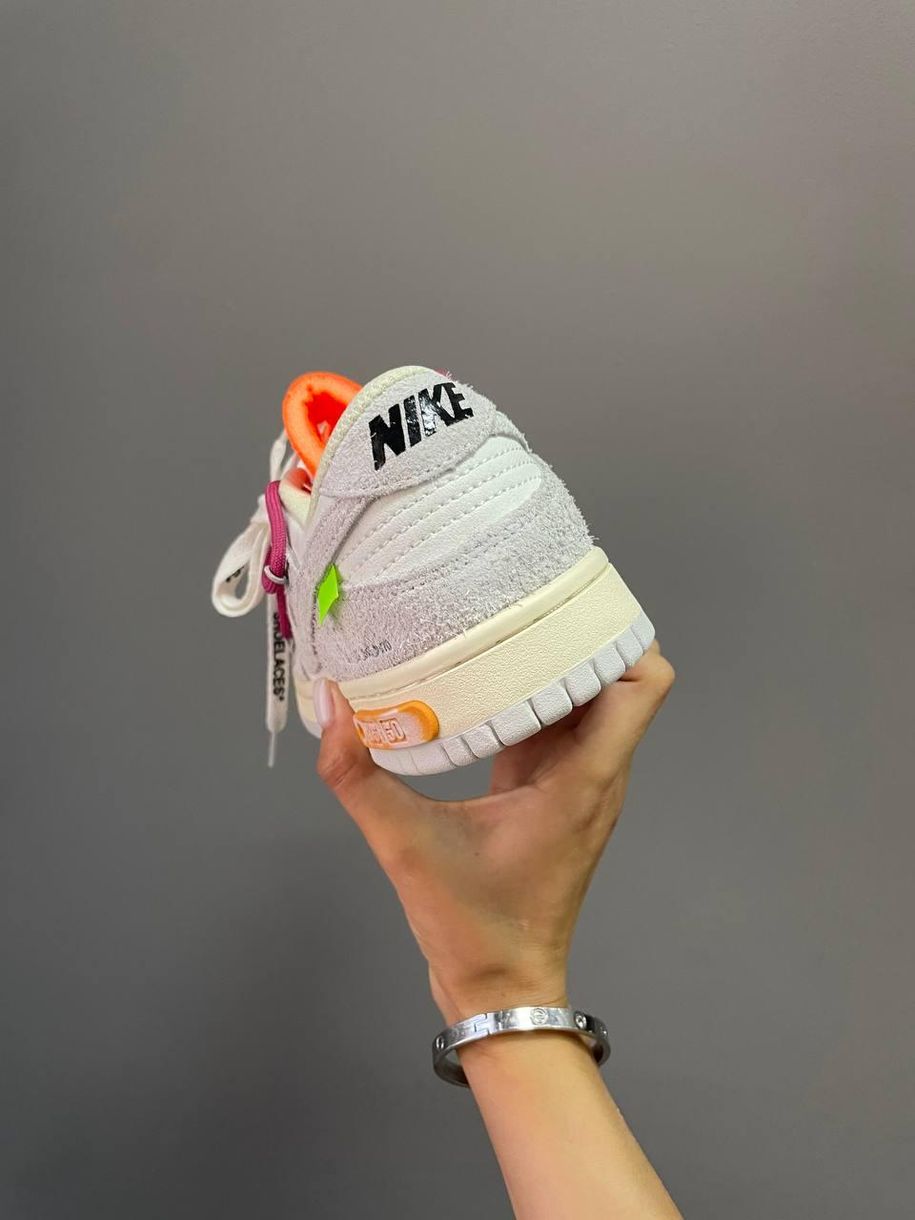Кросівки Nike SB Dunk Low OFF WHITE Grey 8175 фото