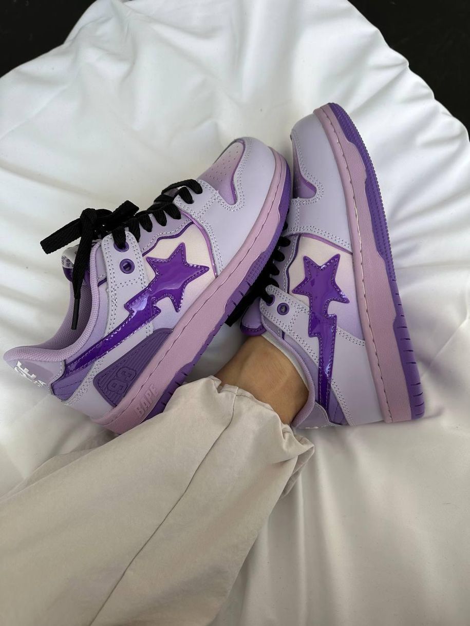 Кросівки BAPE STA SK8 Purple 9180 фото