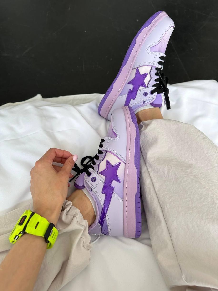 Кросівки BAPE STA SK8 Purple 9180 фото