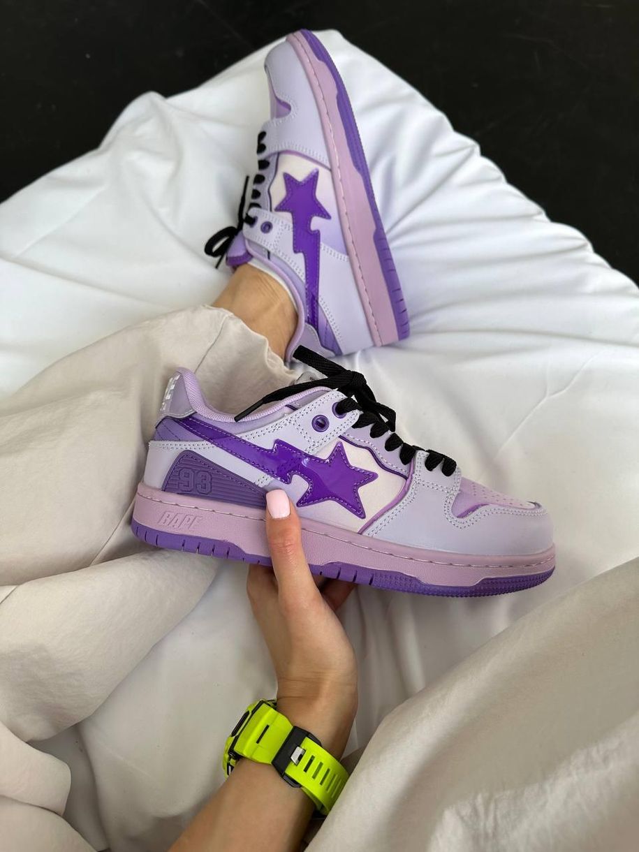 Кросівки BAPE STA SK8 Purple 9180 фото