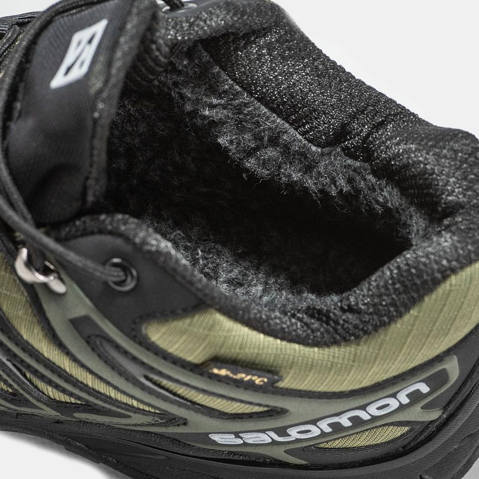 Зимние Кроссовки Salomon Speed Cross Pro Green Black 9652 фото