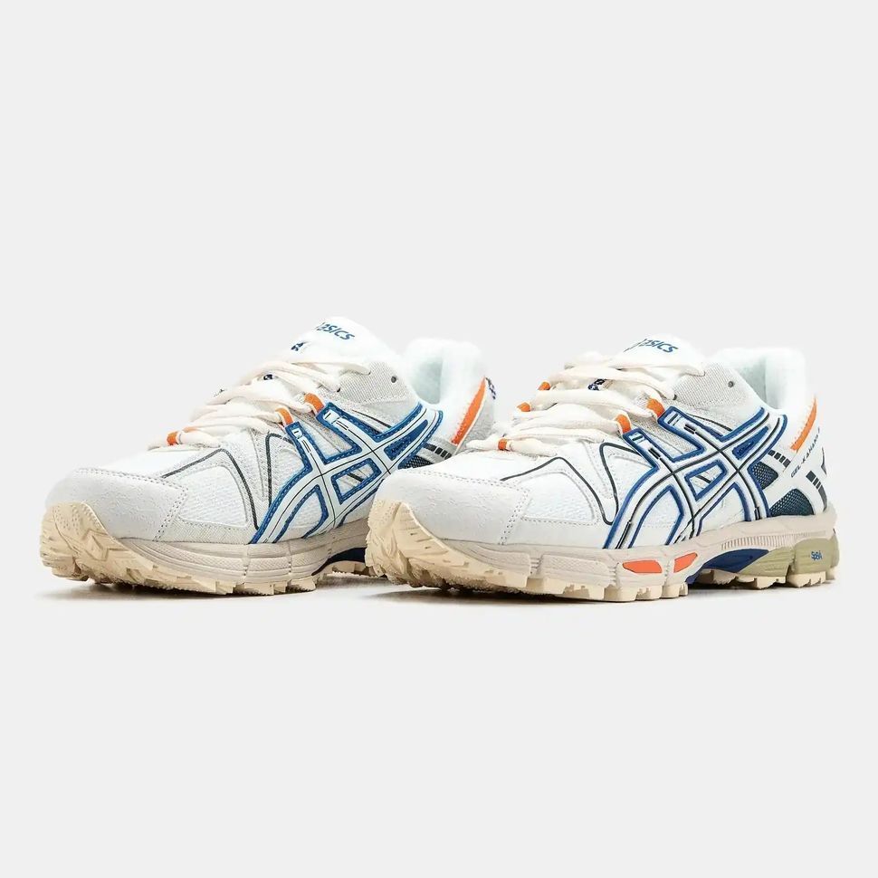 Asics Gel-Kahana 8 White Navy Orange