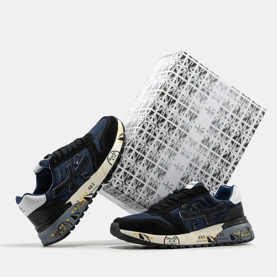 Premiata Mick Navy Black White