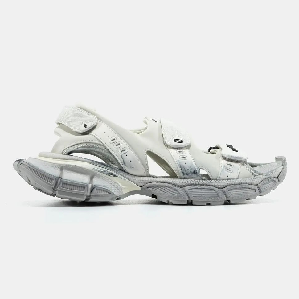 Balenciaga 3XL Sandals White Grey