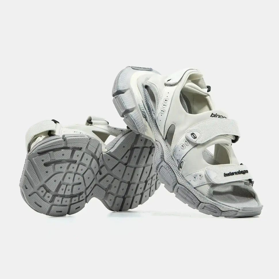 Balenciaga 3XL Sandals White Grey