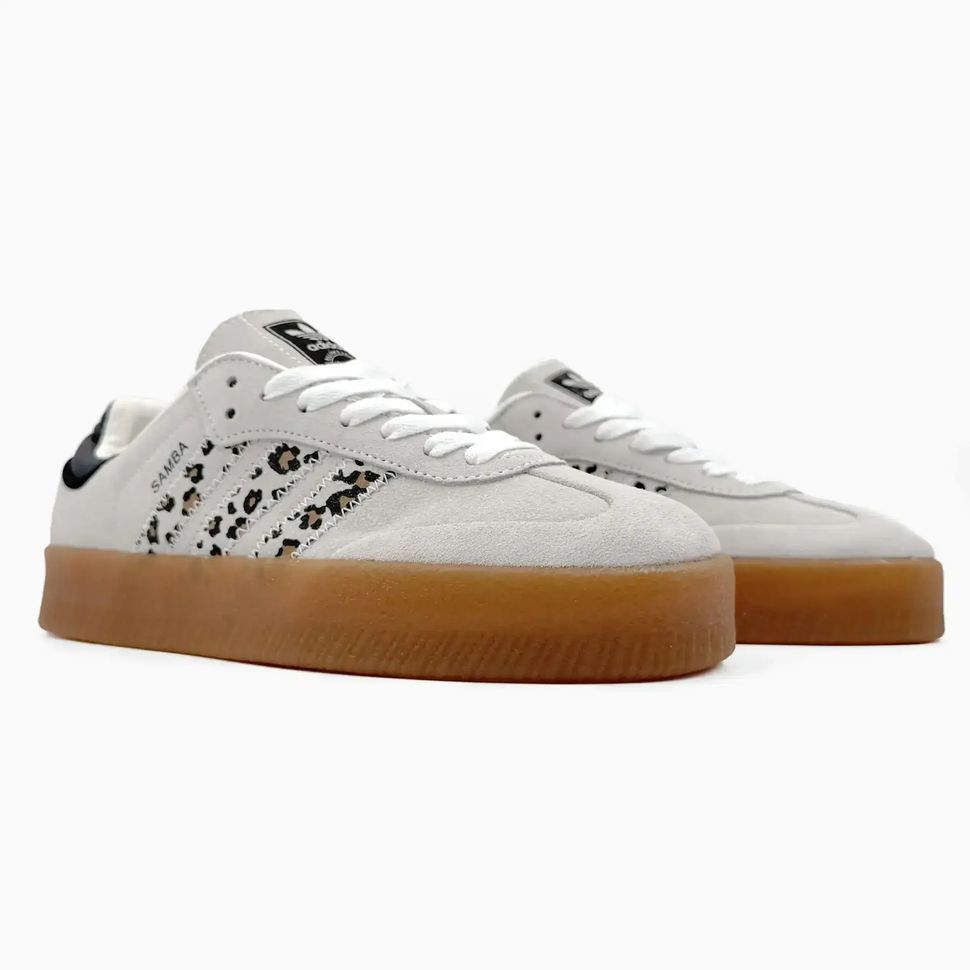 Adidas Samba XLG White Leopard Gum