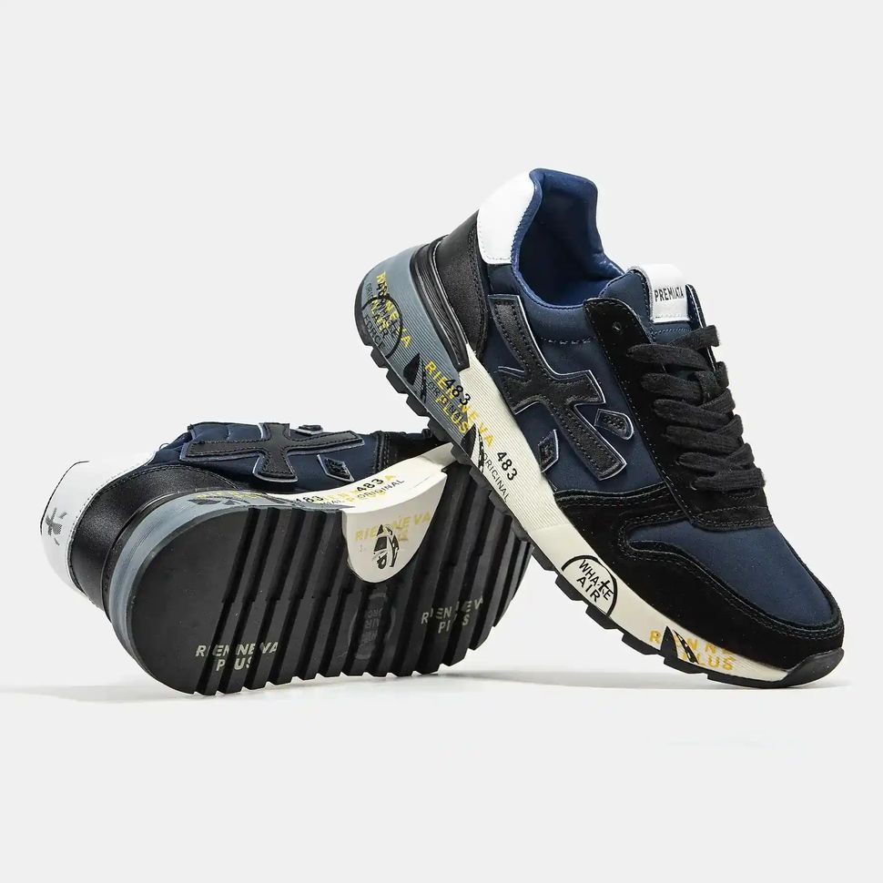Premiata Mick Navy Black White