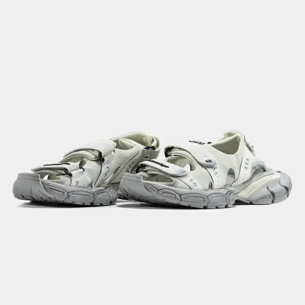 Balenciaga 3XL Sandals White Grey