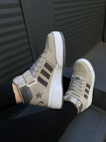 Кросівки Adidas Forum 84 Hight Grey White 8603 фото