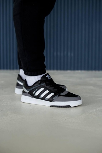 Кросівки Adidas Drop Step Low Black White Grey 5857 фото
