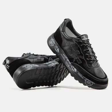 Premiata Nous Black White Graphic Sole, 40