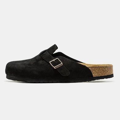 Birkenstock Boston Black Suede
