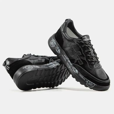 Premiata Nous Black White Graphic Sole, 40