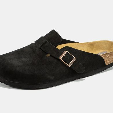Birkenstock Boston Black Suede