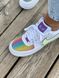 Кроссовки Nike Air Force White Multicolor 6222 фото 9