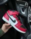 Nike Air Jordan 1 red black FUR (RF) 6427 фото 6
