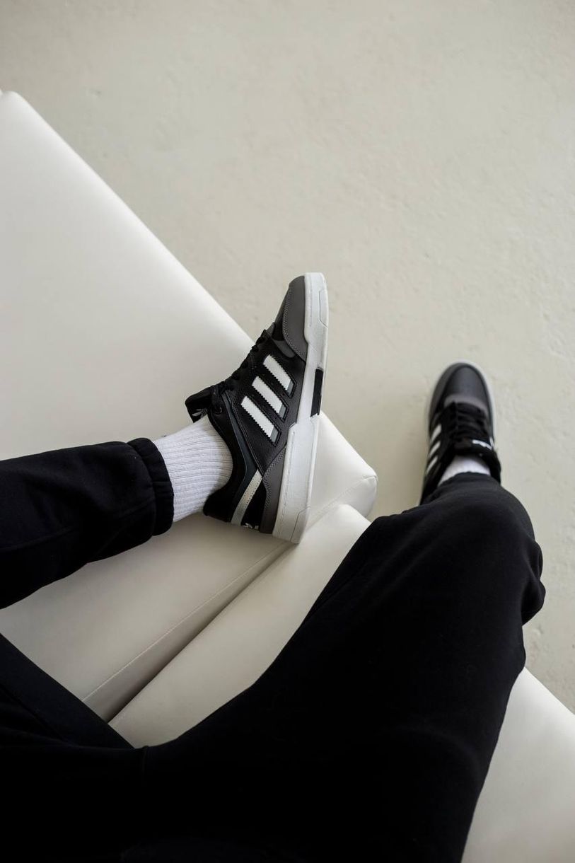 Кросівки Adidas Drop Step Low Black White Grey 5857 фото