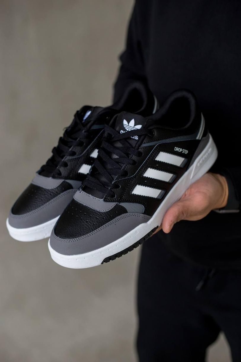 Кросівки Adidas Drop Step Low Black White Grey 5857 фото