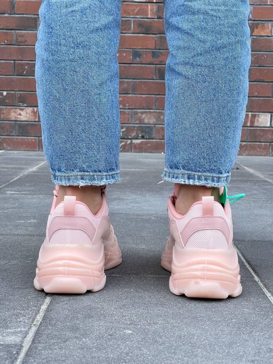 Кросівки Balenciaga Triple S Clear Sole Pink v2 3477 фото