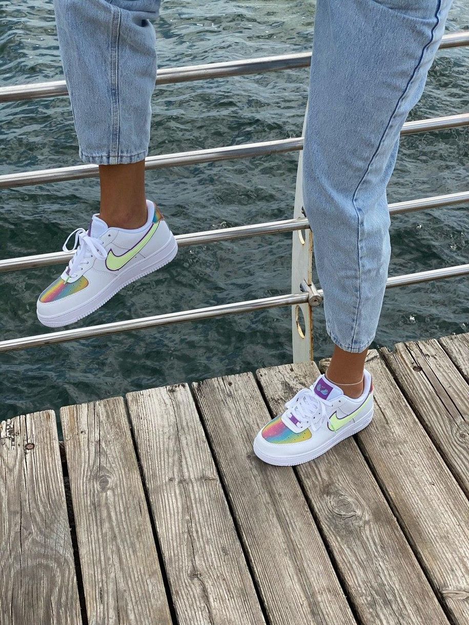 Кроссовки Nike Air Force White Multicolor 6222 фото