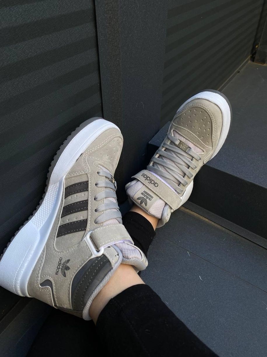 Кросівки Adidas Forum 84 Hight Grey White 8603 фото