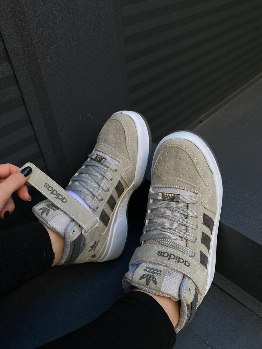 Кросівки Adidas Forum 84 Hight Grey White 8603 фото