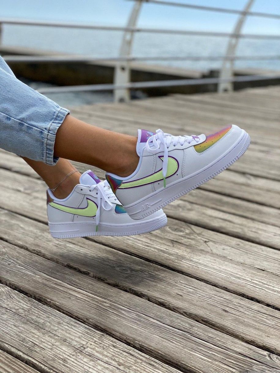 Кроссовки Nike Air Force White Multicolor 6222 фото