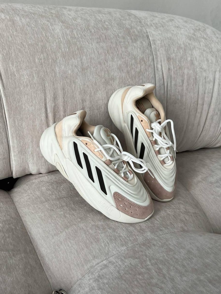 Кросівки Adidas Ozelia Beige Black 9614 фото