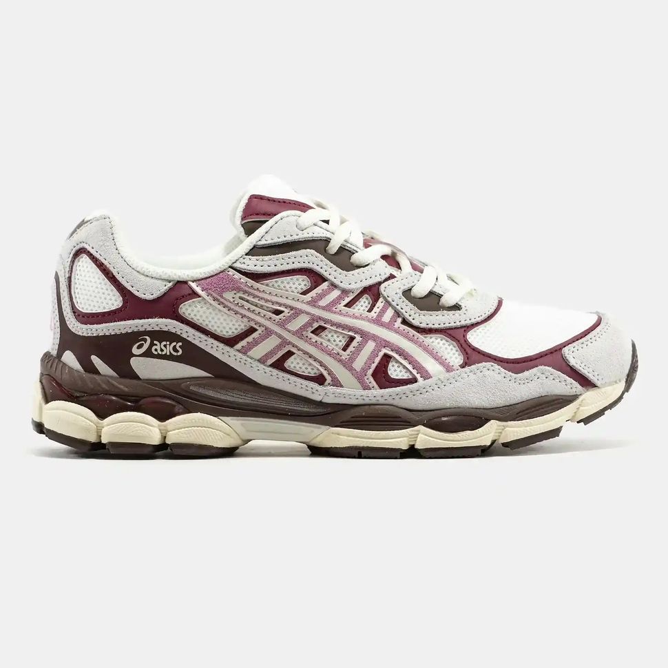 Asics Gel-NYC White Burgundy Pink, 36