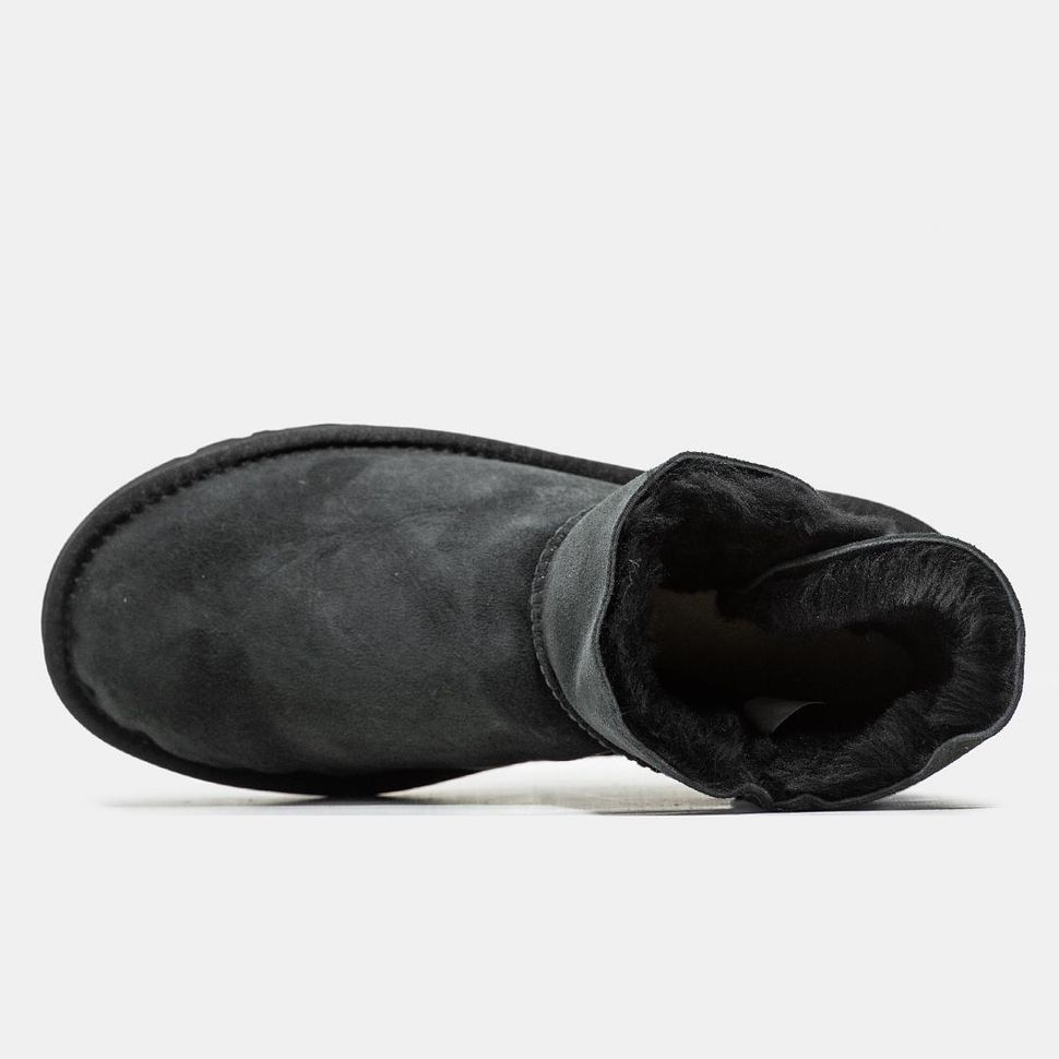 Зимові чоботи UGG Mini Bailey Button Black Premium 9760 фото