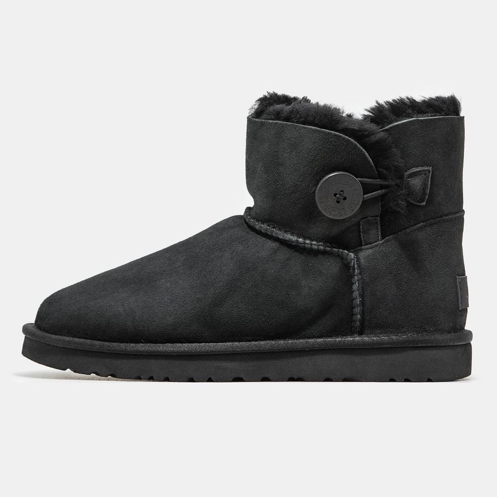 Зимові чоботи UGG Mini Bailey Button Black Premium 9760 фото