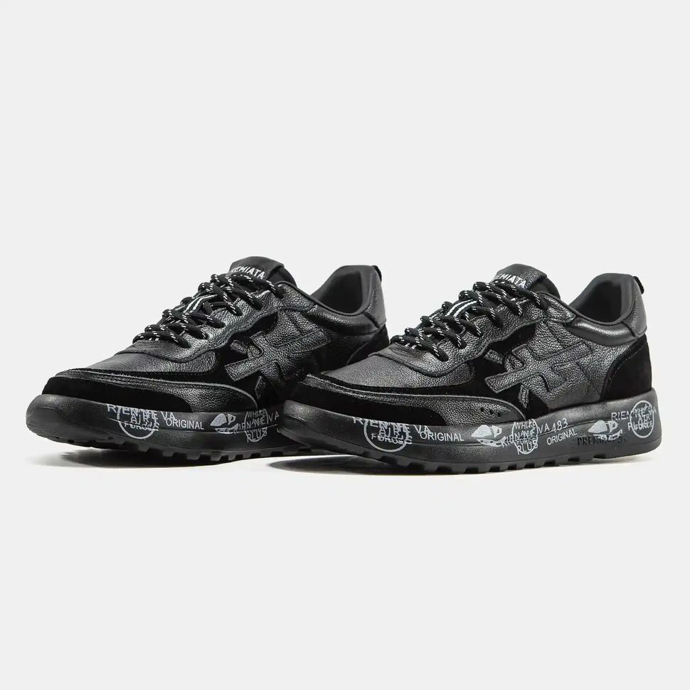 Premiata Nous Black White Graphic Sole, 40