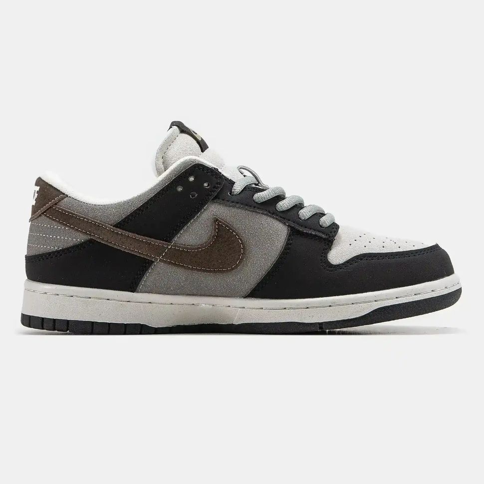 Nike Dunk Low Black Brown Grey Suede