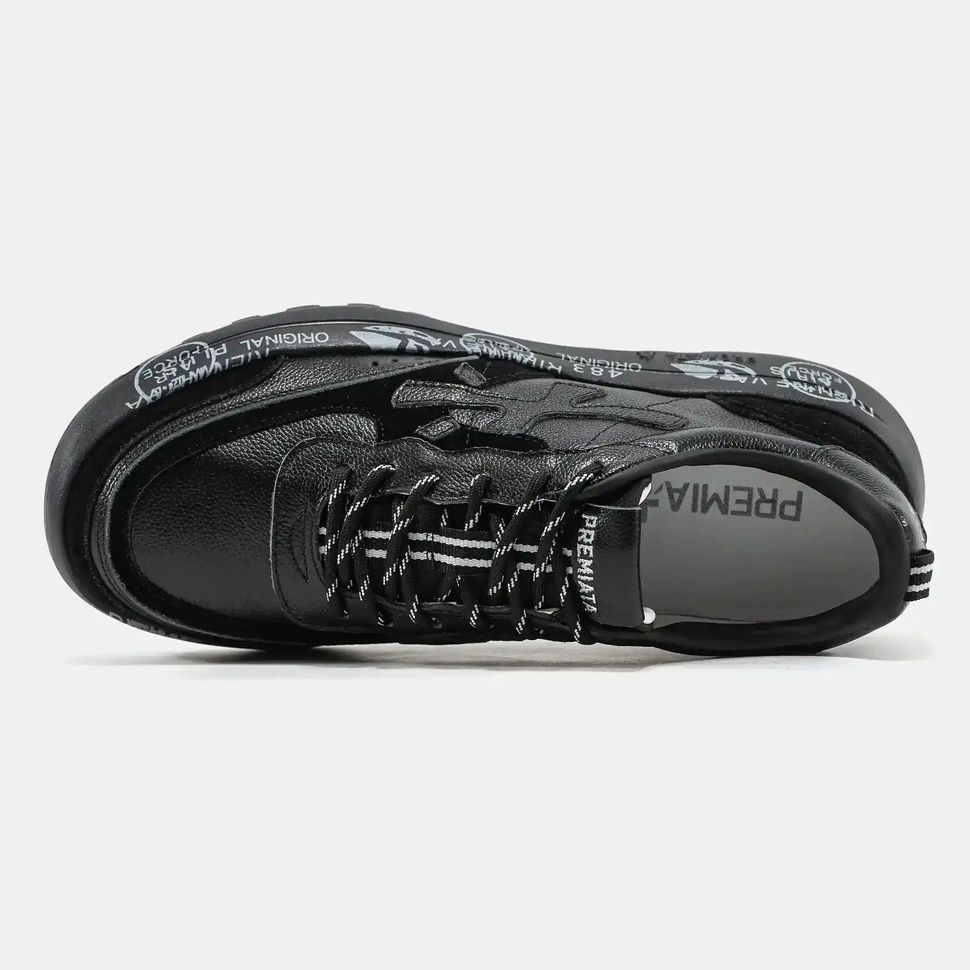 Premiata Nous Black White Graphic Sole, 40