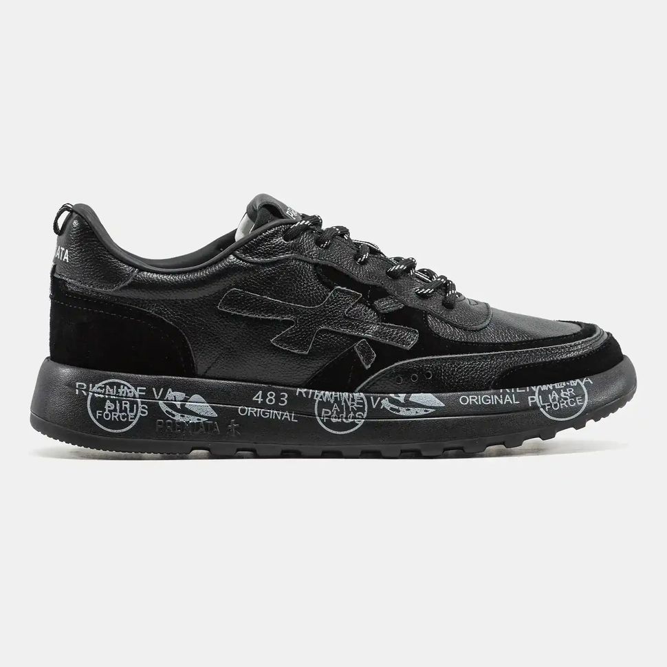 Premiata Nous Black White Graphic Sole, 40