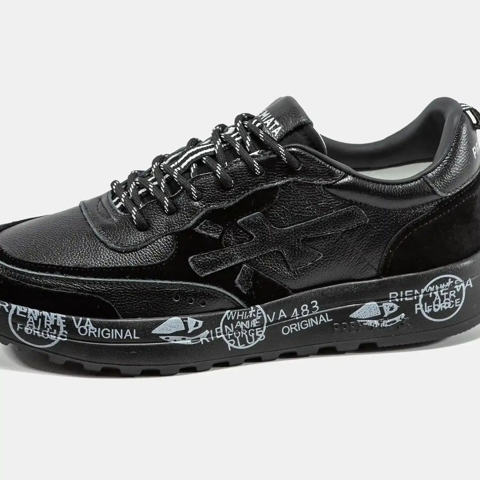 Premiata Nous Black White Graphic Sole, 40